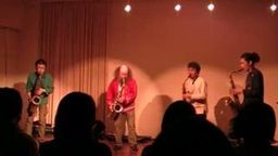 Sergey Letov + tenor saxophone players of SXQ, Tokyo, 2008