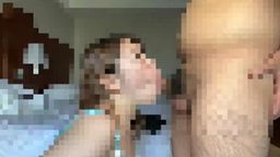 サムネイル 可愛いお顔をザーメンパック! ノーハンドフェラ(時々乳揉み、玉舐め、イラマ)→4名連続大量顔射。色白