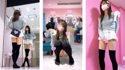 サムネイル ミニスカ女装の無防備なパンチラ！とびっこ装着しながら自撮りするド変態！我慢できず大量噴射❤️